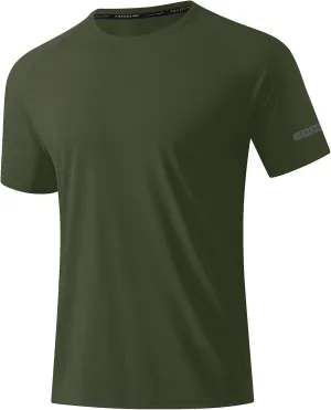 3 Pack Workout Shirts for Men Short Sleeve UPF 50  Sun Protection Tee Moisture Wicking Athletic Rash Guard T-Shirts Running