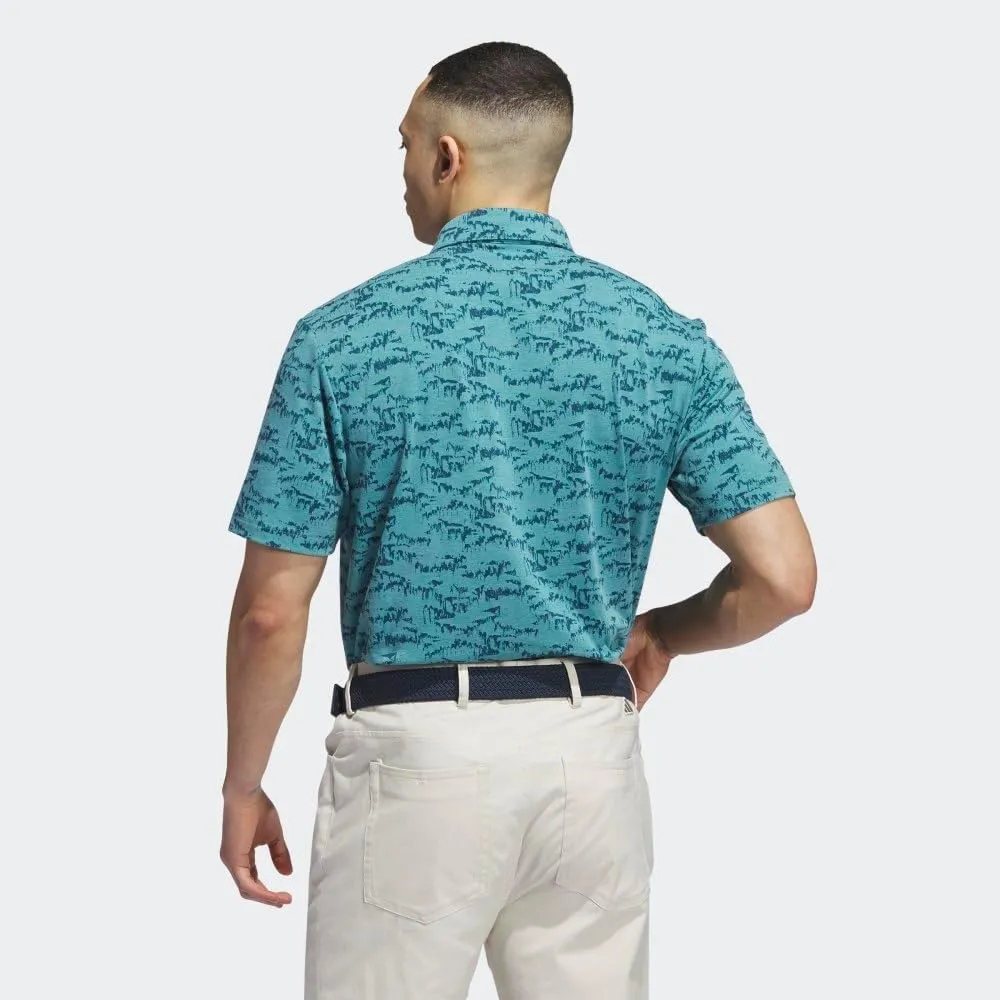 adidas Men's Go-To Printed Golf Polo Shirt