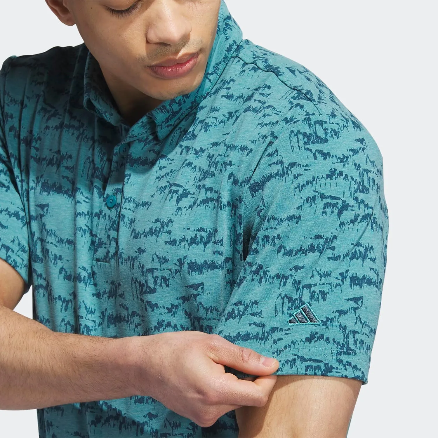 adidas Men's Go-To Printed Golf Polo Shirt