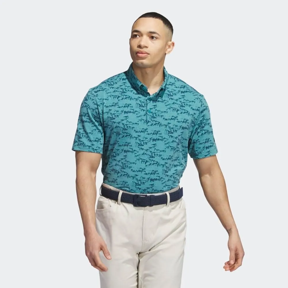 adidas Men's Go-To Printed Golf Polo Shirt