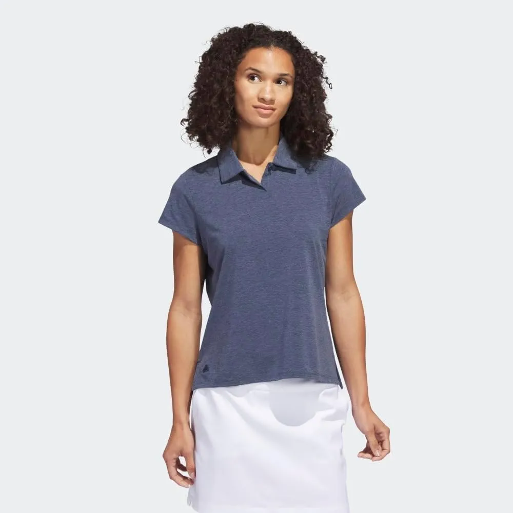 adidas Women's Go-to Heathered Golf Polo Shirt