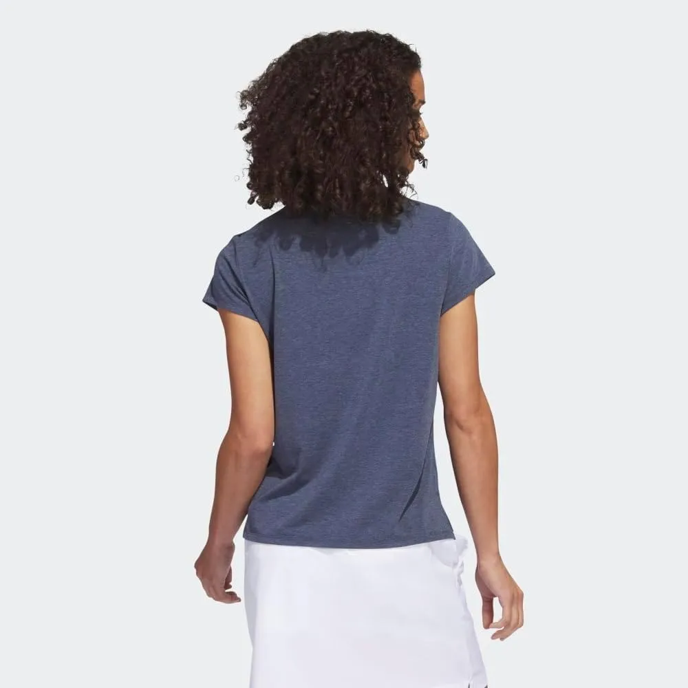 adidas Women's Go-to Heathered Golf Polo Shirt