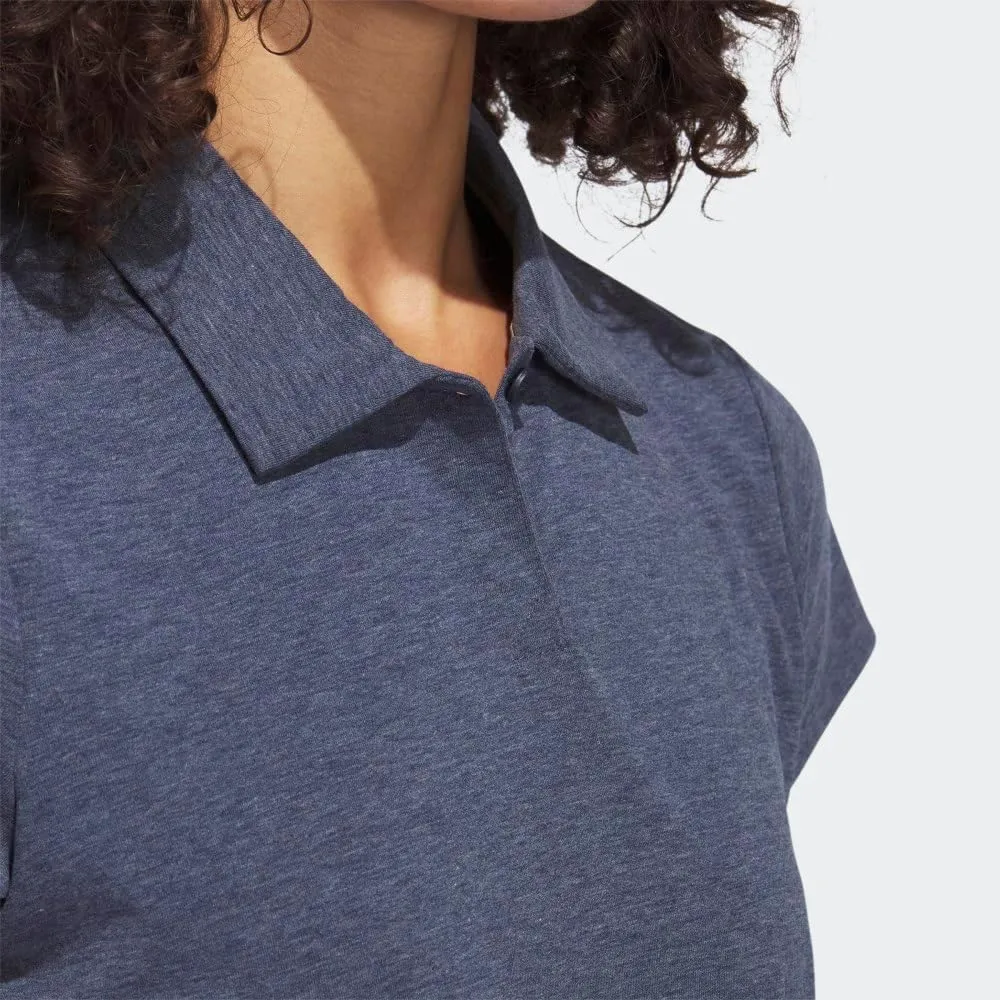 adidas Women's Go-to Heathered Golf Polo Shirt