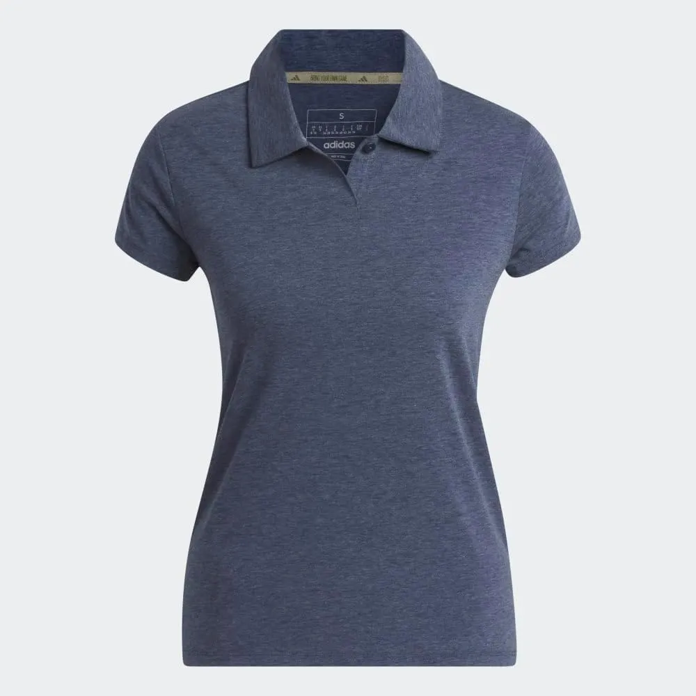 adidas Women's Go-to Heathered Golf Polo Shirt