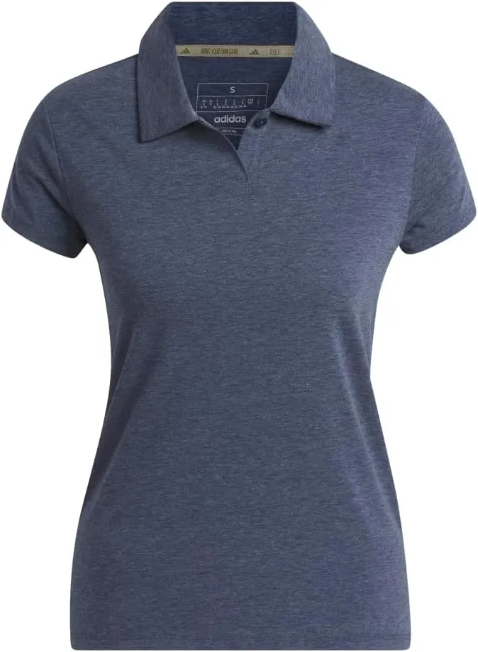 adidas Women's Go-to Heathered Golf Polo Shirt