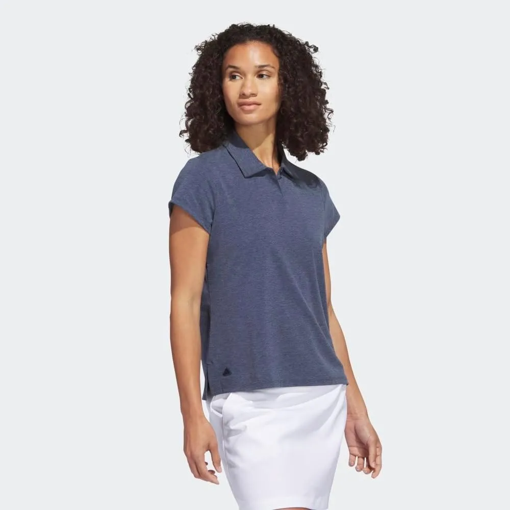 adidas Women's Go-to Heathered Golf Polo Shirt