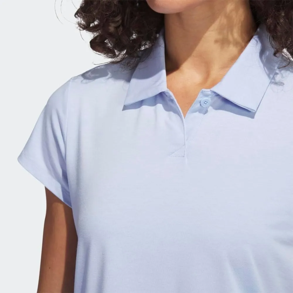 adidas Women's Go-to Heathered Golf Polo Shirt