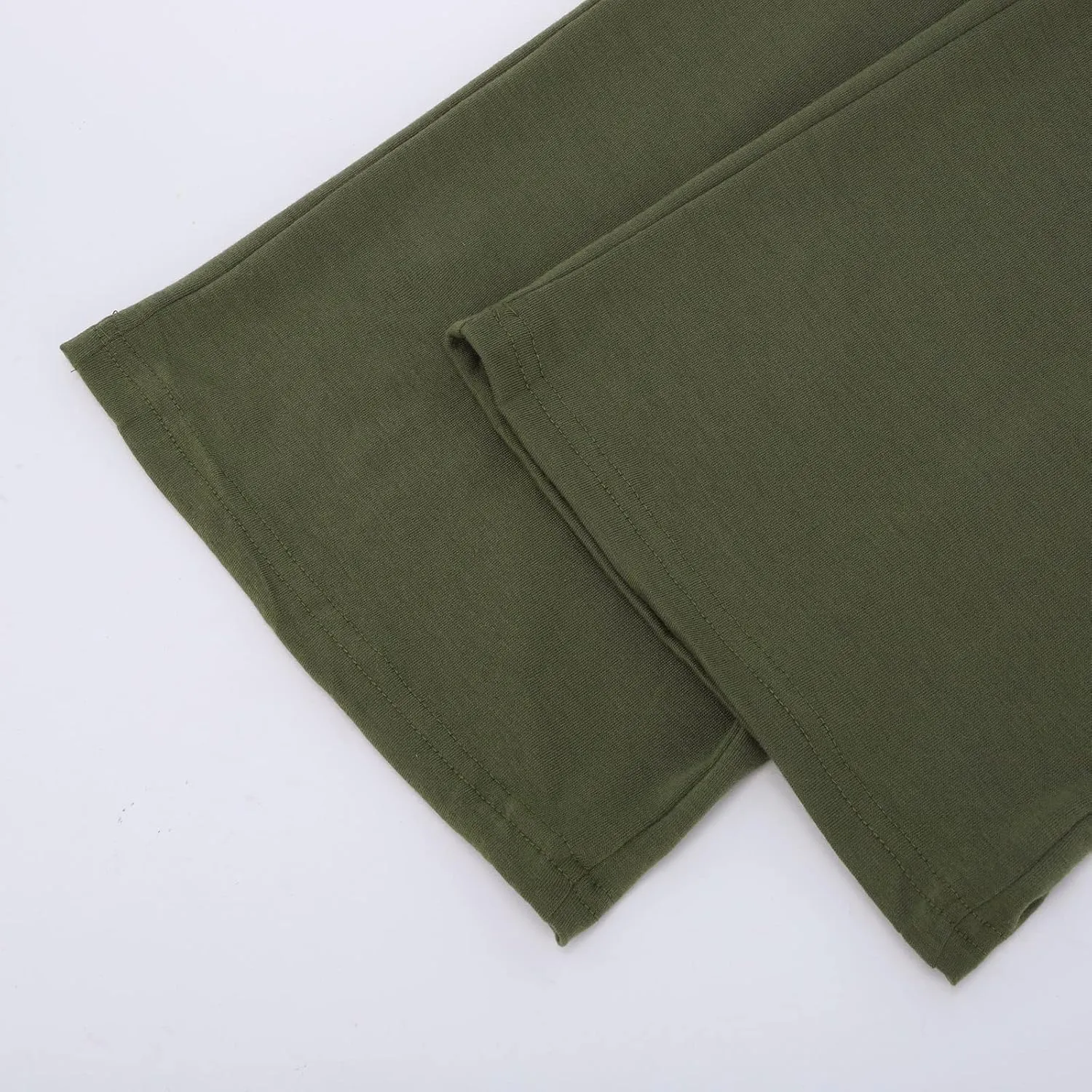 aihihe Cargo Pants for Women Bootcut Yoga Pants Wide Leg Sweatpants Plus Size Gym Workout Fitness Trousers with Button Pocket