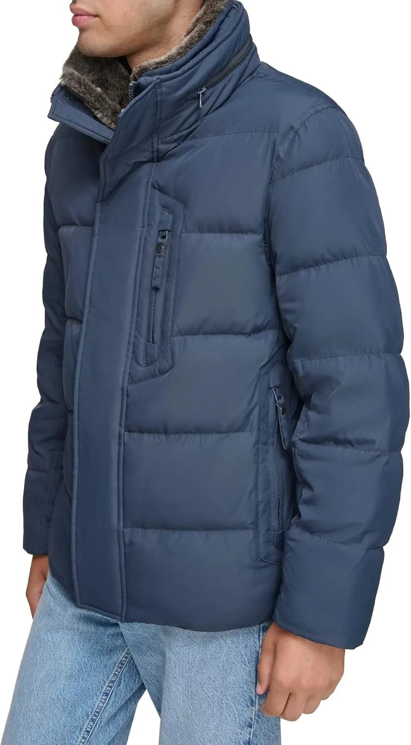 Andrew Marc Men's Mid-Length Puffer Jacket