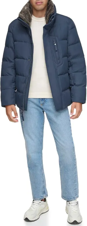 Andrew Marc Men's Mid-Length Puffer Jacket