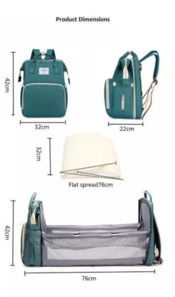 Baby Bag with Travel Crib - Large
