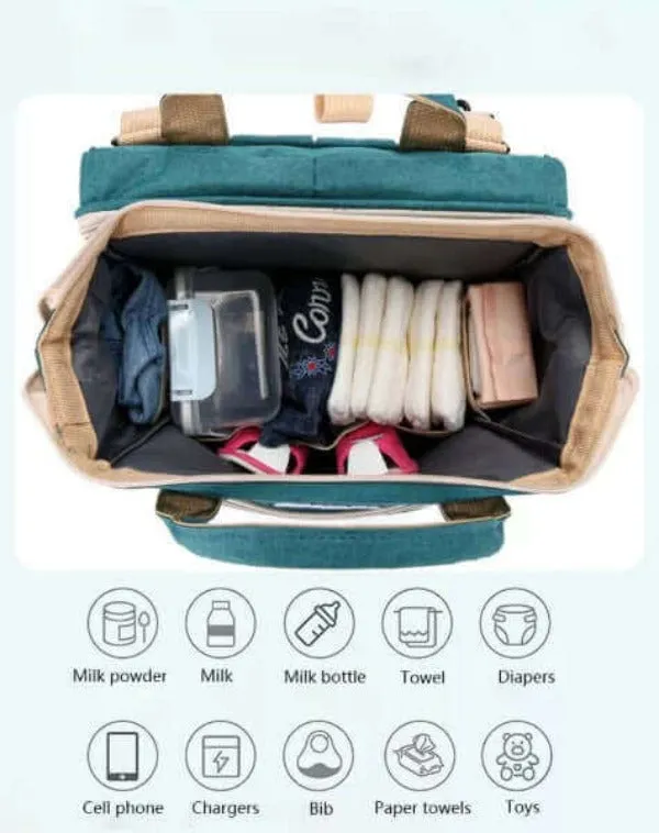 Baby Bag with Travel Crib - Large