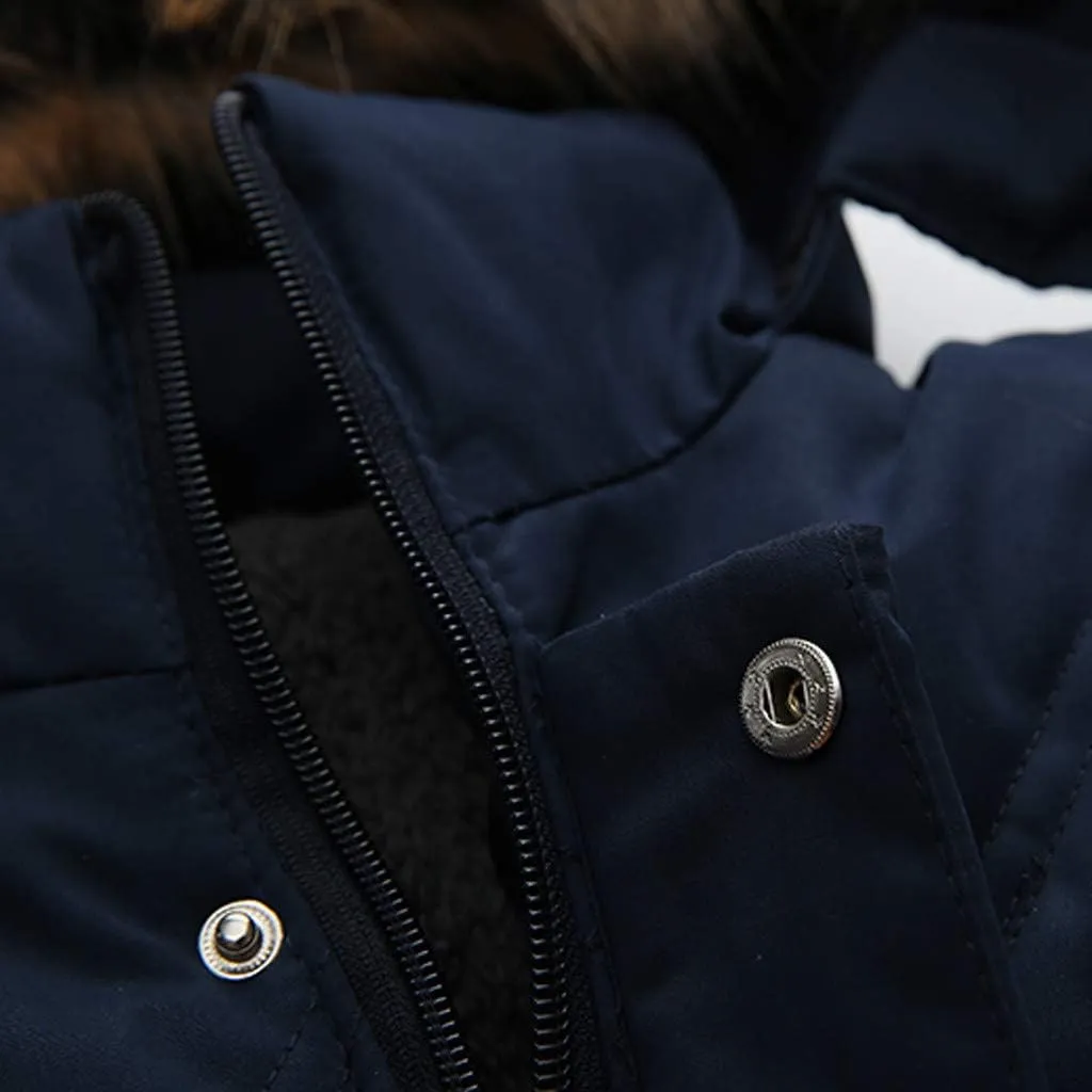Baby Toddler Boys Winter Clothes Cotton-Padded Jacket Snowsuit Hooded Coat Outerwear for 1-3 Years Old