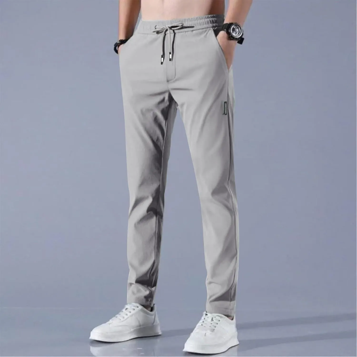 Bevawear Glide Pants Mens Quick Dry Breathable Stretch Athletic Pants Elastic Waist Lightweight Active Hiking Trousers