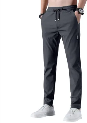 Bevawear Glide Pants Mens Quick Dry Breathable Stretch Athletic Pants Elastic Waist Lightweight Active Hiking Trousers