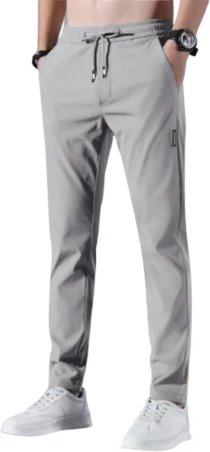 Bevawear Glide Pants Mens Quick Dry Breathable Stretch Athletic Pants Elastic Waist Lightweight Active Hiking Trousers