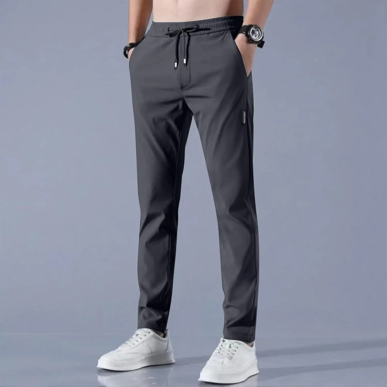 Bevawear Glide Pants Mens Quick Dry Breathable Stretch Athletic Pants Elastic Waist Lightweight Active Hiking Trousers