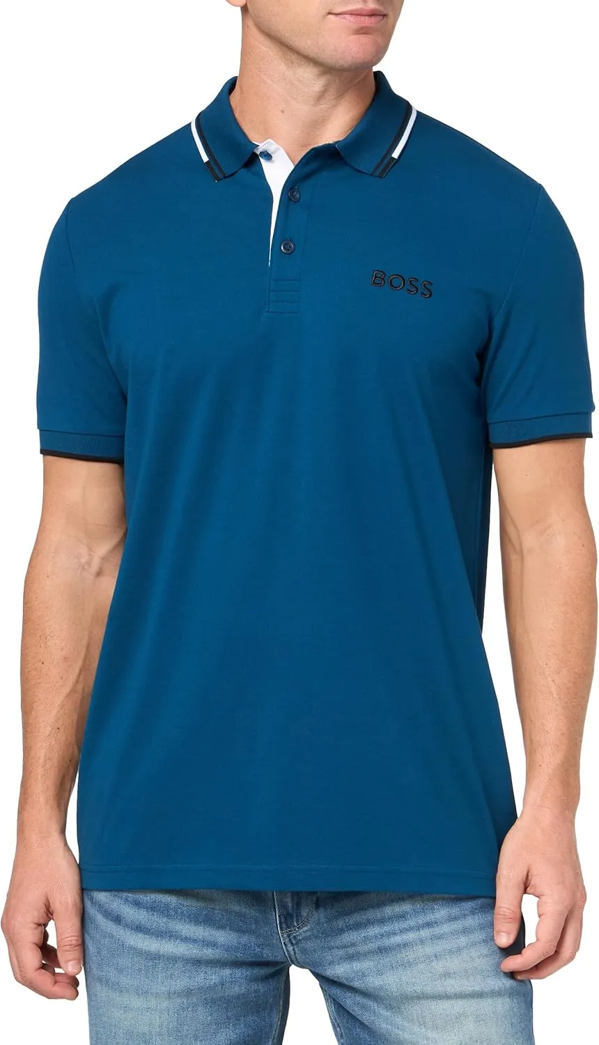 BOSS Men's Paddy Pro Stretch Pique Polo Shirt