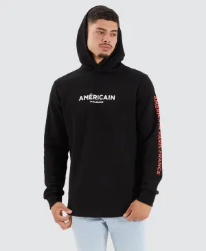 Buriti Heavy Dual Curved Hooded Jumper Jet Black