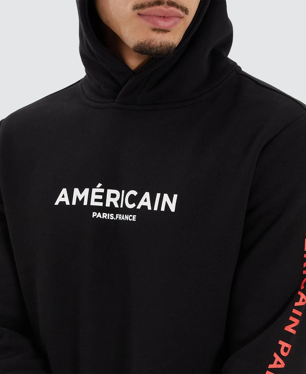 Buriti Heavy Dual Curved Hooded Jumper Jet Black