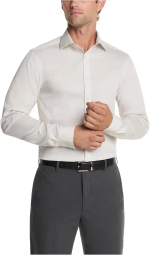 Calvin Klein Men's Dress Shirt Slim Fit Modern Pincord