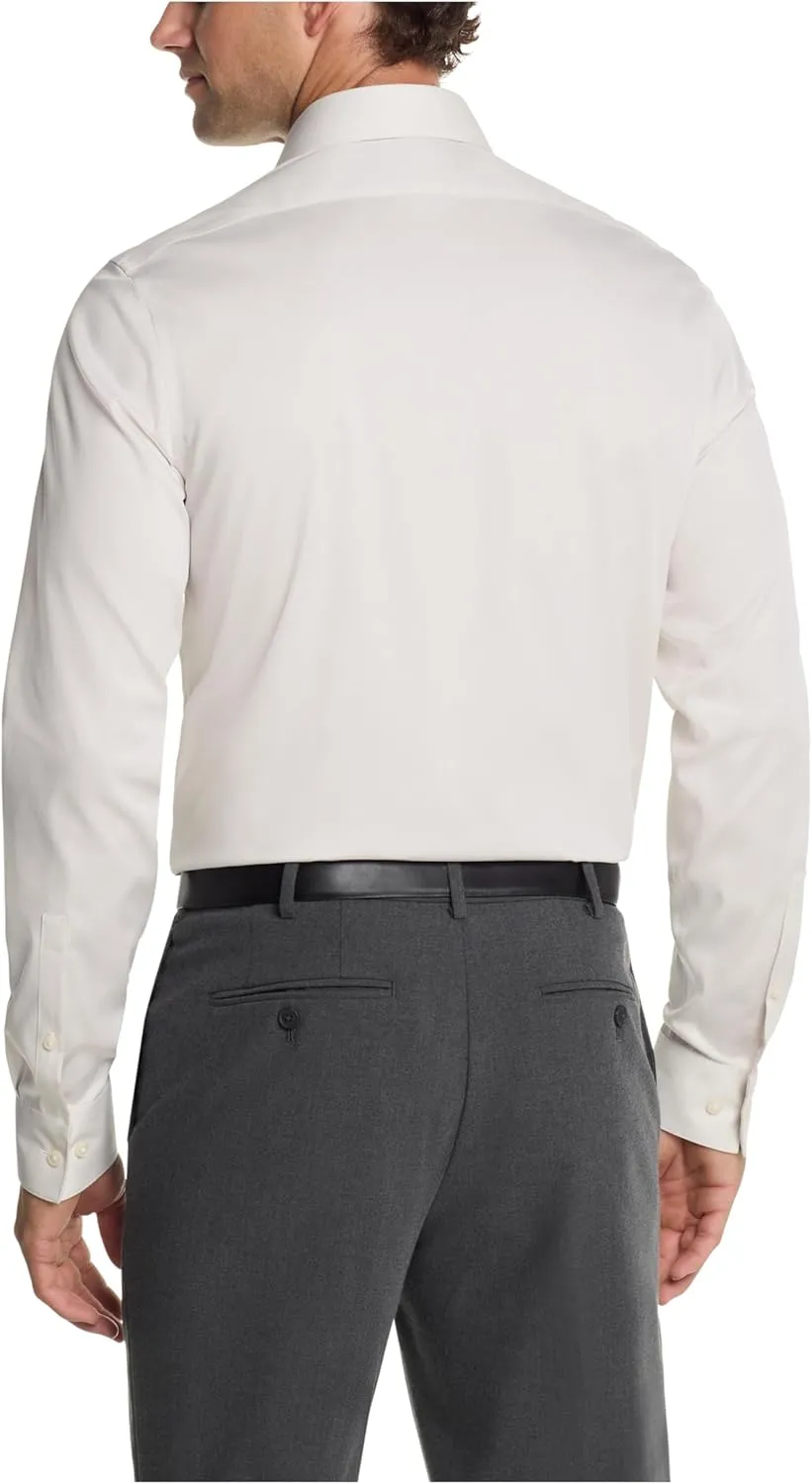 Calvin Klein Men's Dress Shirt Slim Fit Modern Pincord