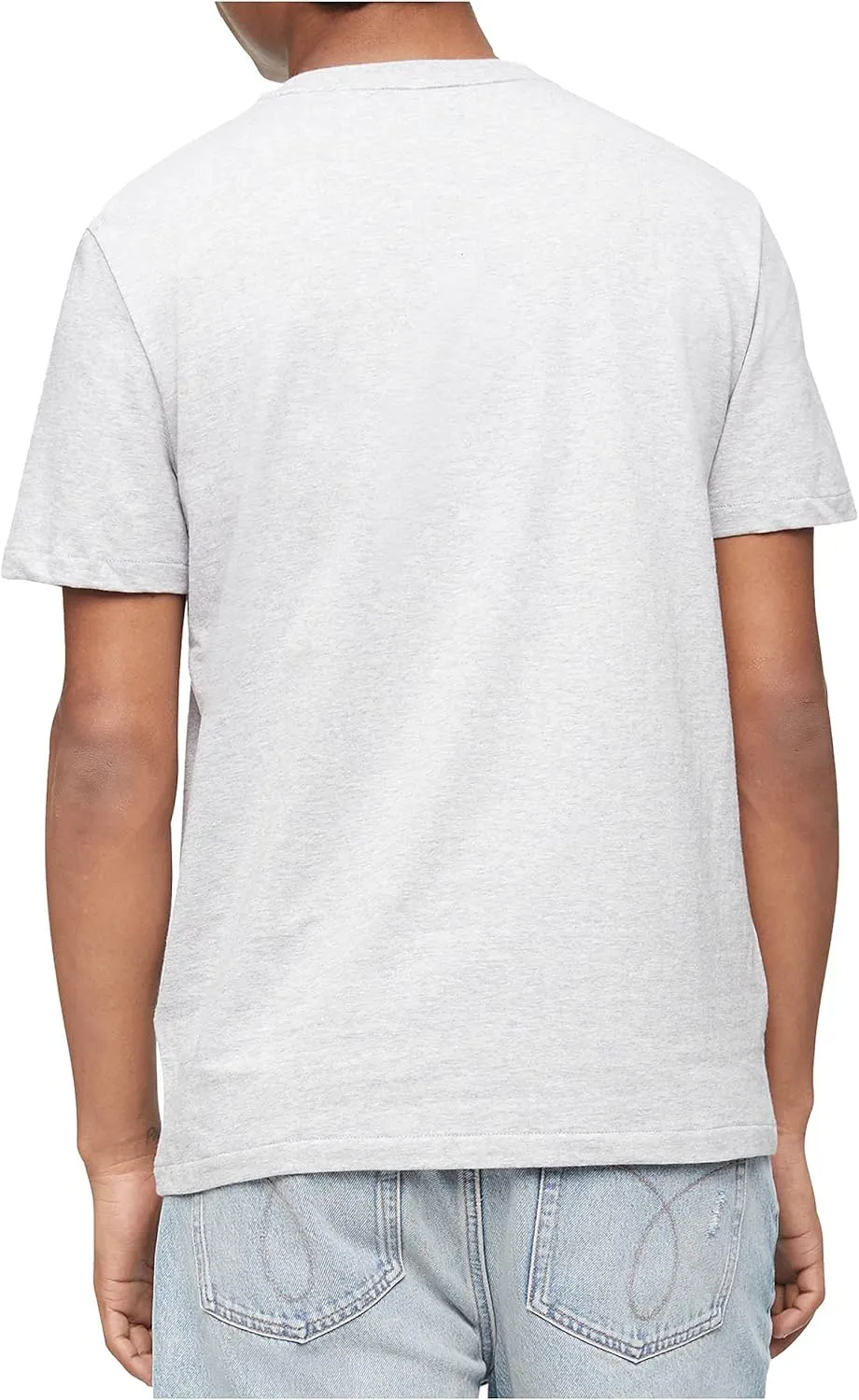 Calvin Klein Men's Smooth Cotton Solid Crewneck T-Shirt