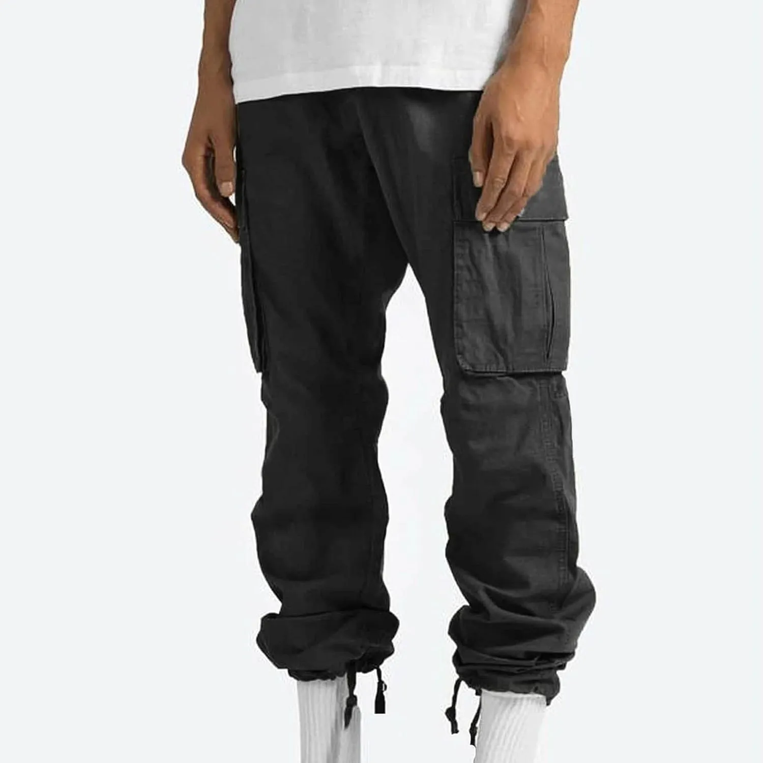 Cargo Pants for Men Relaxed Fit Joggers Pants Multi-Pocket Work Pants Casual Outdoor Hiking Pants Tactical Trousers