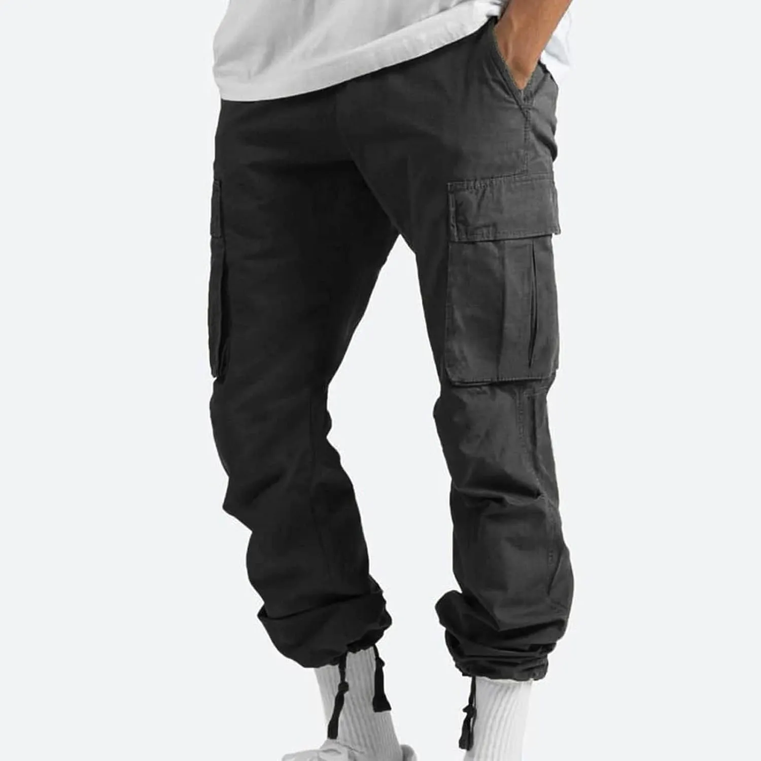 Cargo Pants for Men Relaxed Fit Joggers Pants Multi-Pocket Work Pants Casual Outdoor Hiking Pants Tactical Trousers