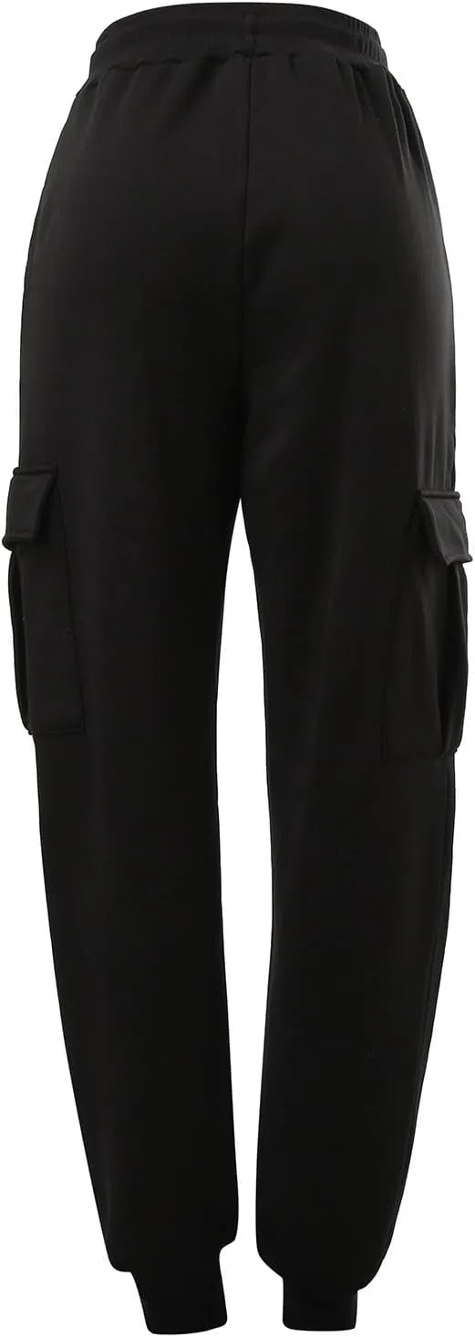 Cargo Sweatpants for Men Loose Fit Mens Athletic Pants with Zipper Pockets Men's Long Exercise Pants Compression Capris Men