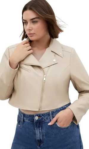 City Chic Women's Plus Size Jacket - Amira Faux Leather