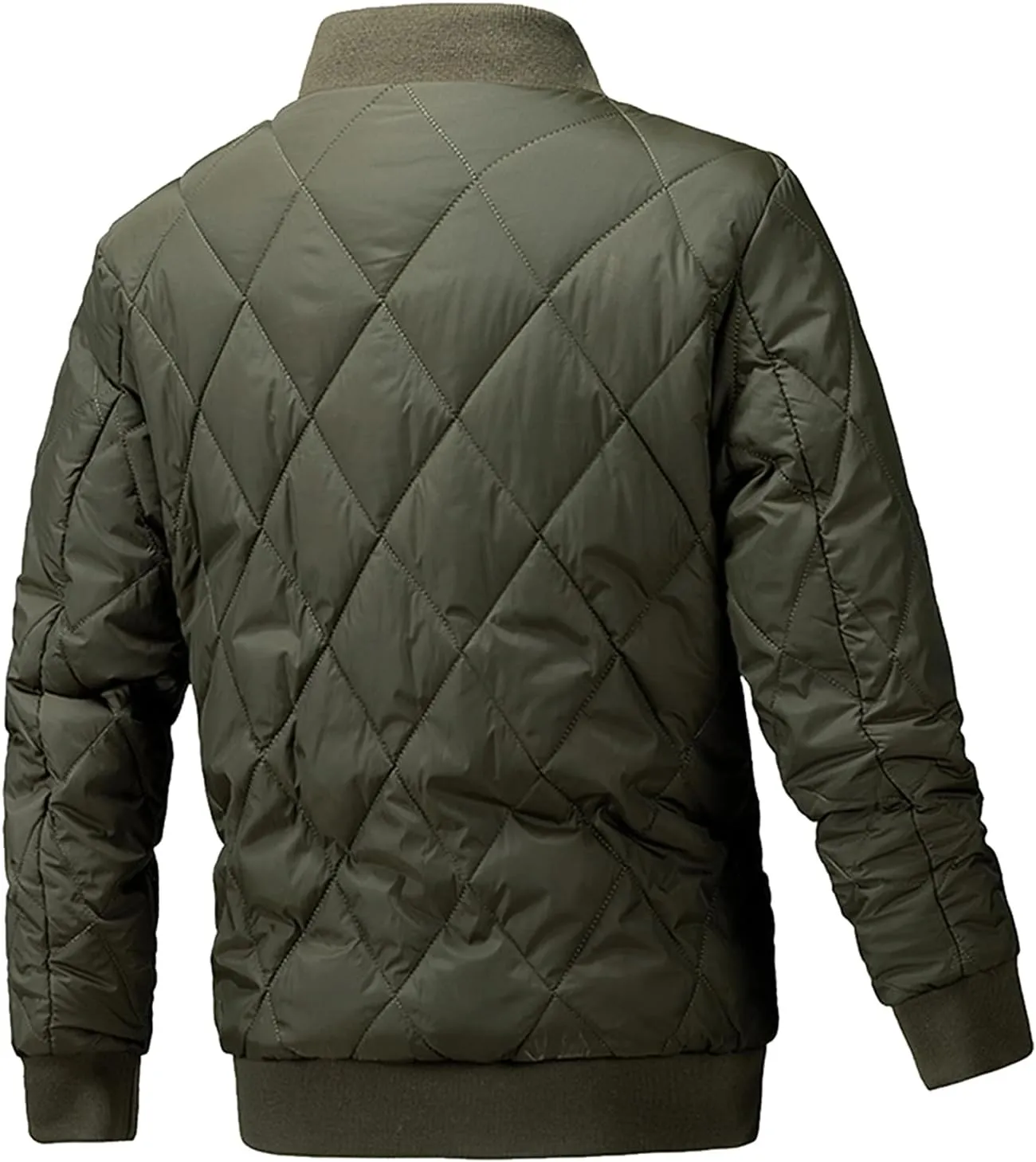 Custom Puffer Jacket Men Lightweight Down Jackets Customize Logo Text Personalized Baseball Coat