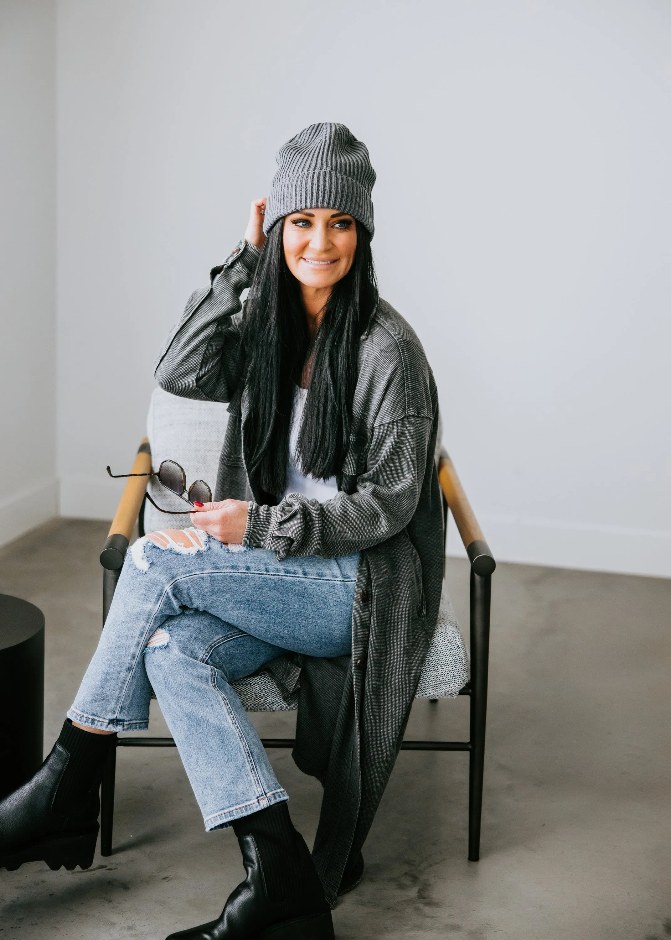 Darla Thermal Longline Shacket