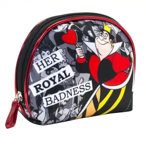 Disney Villains Collection Her Royal Badness Cosmetic Round Top Bag, Queen of Hearts
