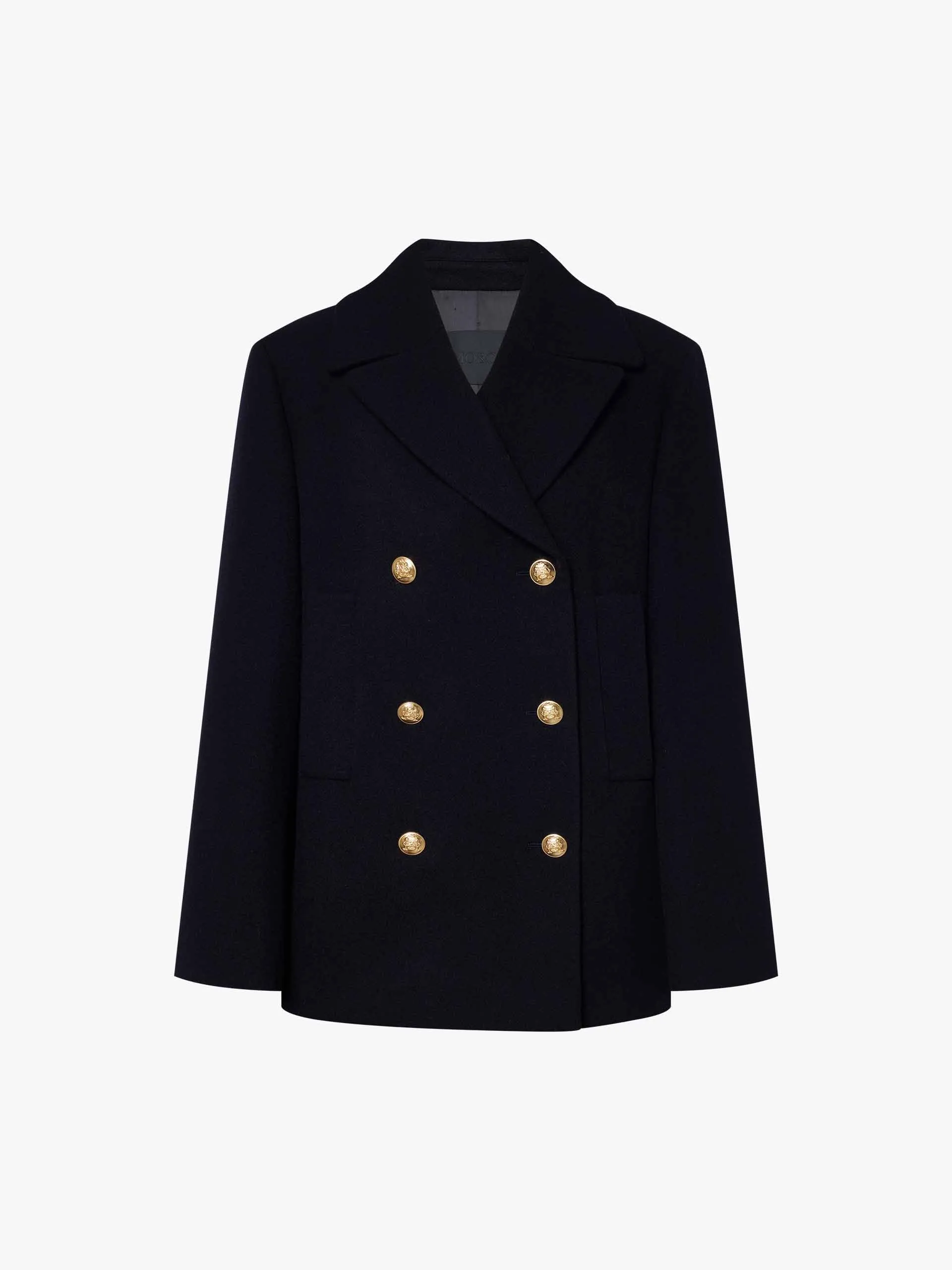 Double Breasted Mid Wool Coat