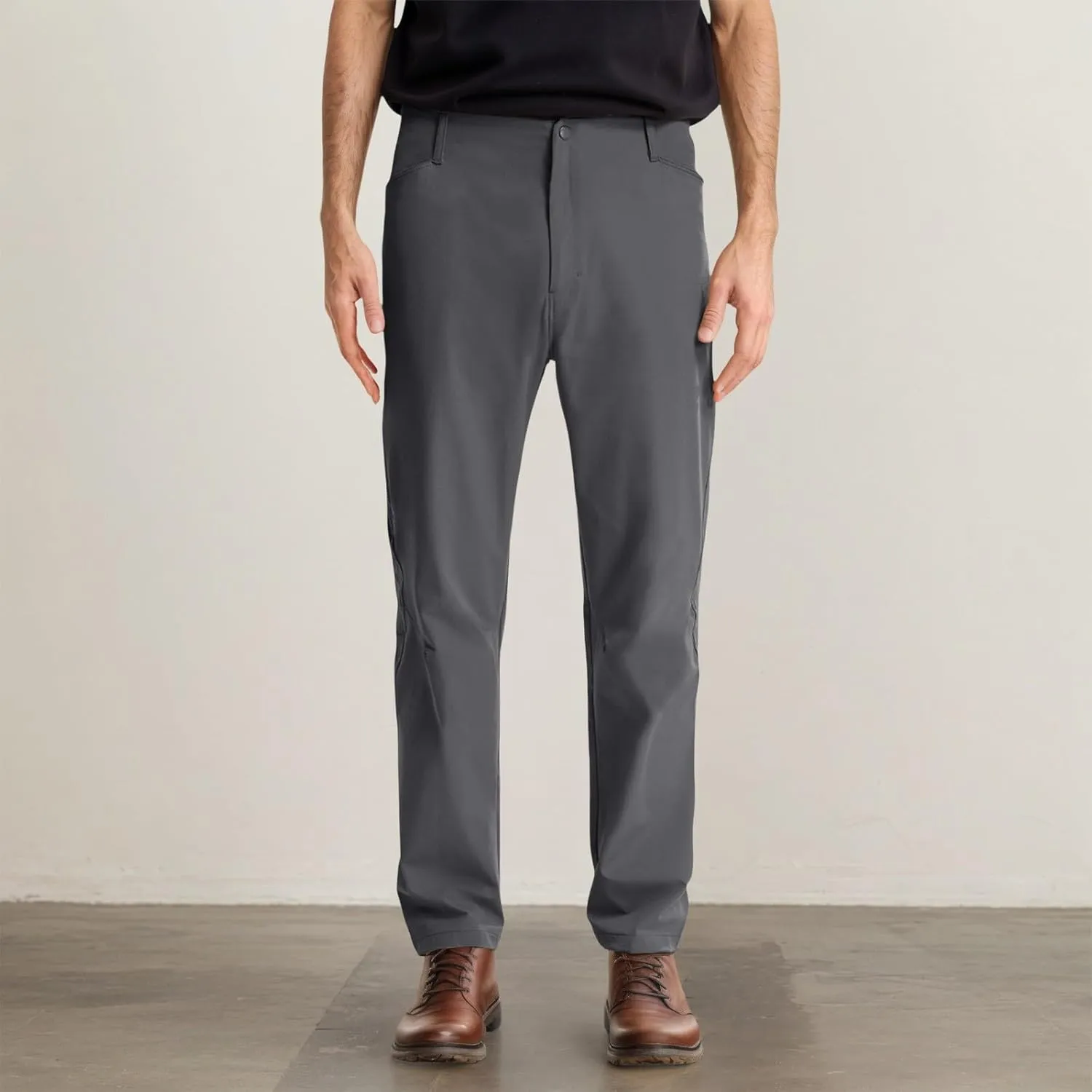 Dress Pants for Men Slim Fit Business Casual Expandable Waist Sweatpants Plus Size Straight Leg Golf Summer Suit Pants
