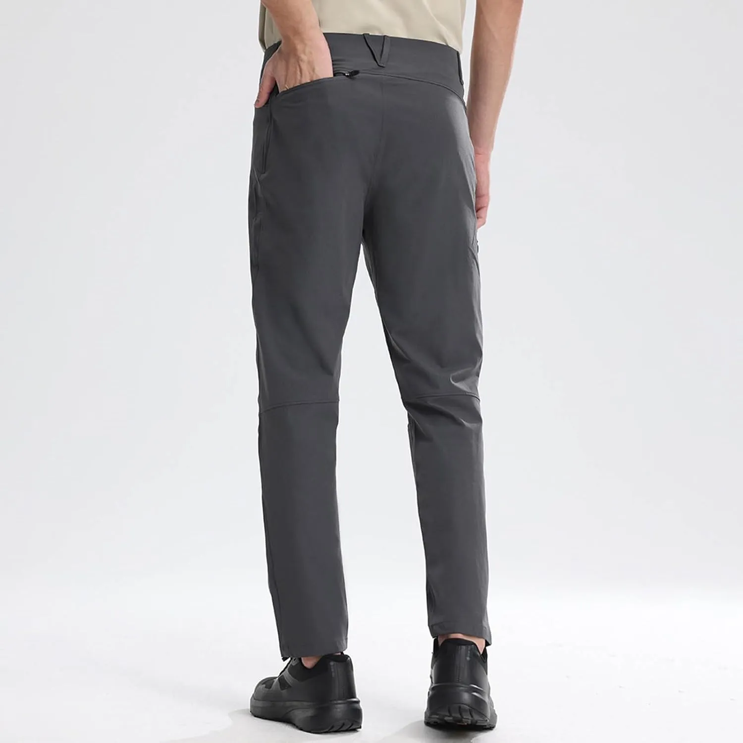 Dress Pants for Men Slim Fit Business Casual Expandable Waist Sweatpants Plus Size Straight Leg Golf Summer Suit Pants