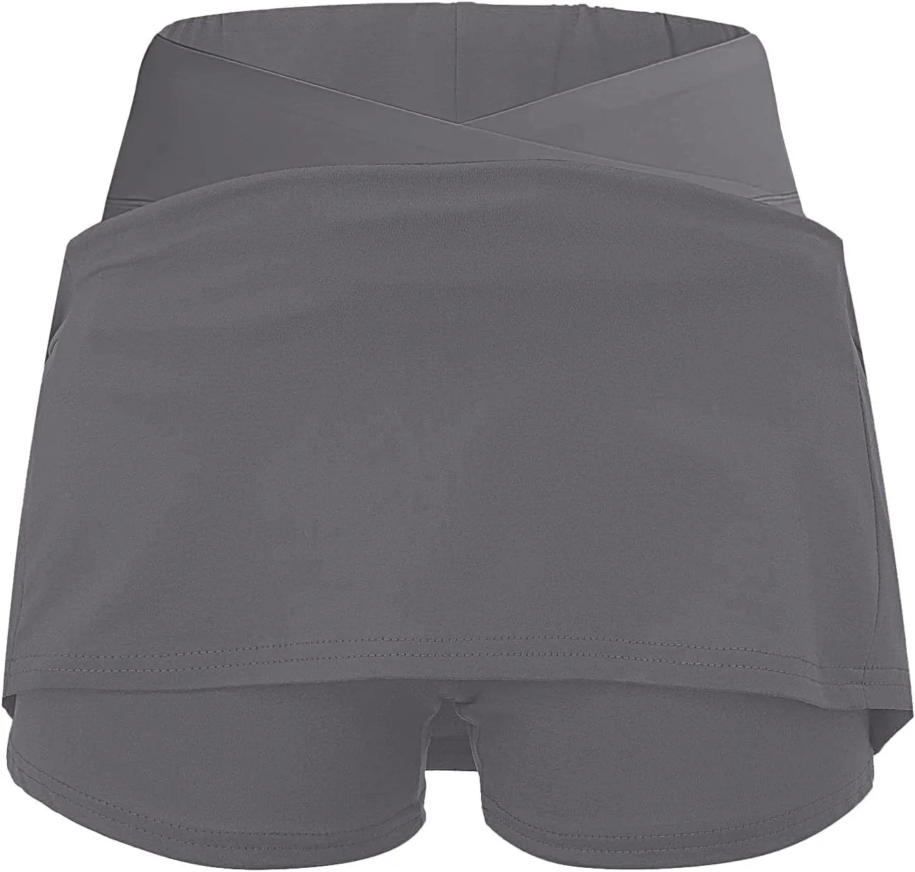 FQZWONG Skorts for Women Plus Size Elastic High Waisted Athletic Workout Skirt Pants Casual Solid Gym Yoga Tennis Shorts