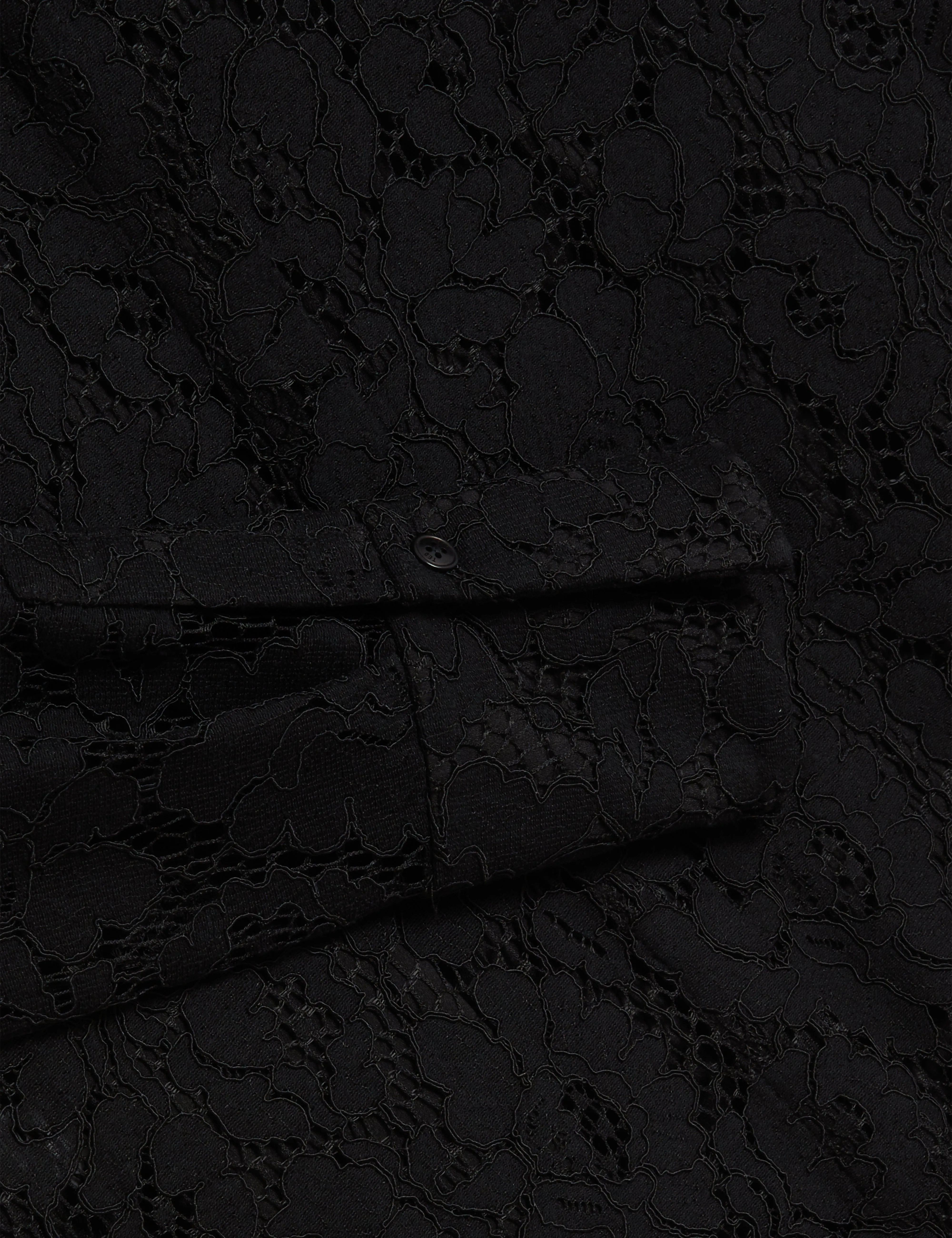 Gennoa Longline Lace Shirt Black