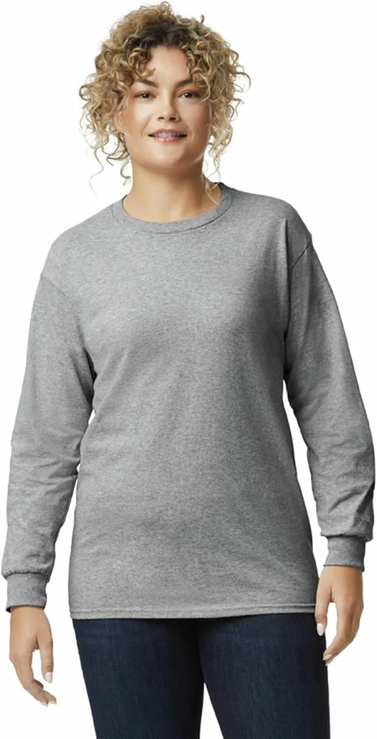 Gildan Adult Ultra Cotton Long Sleeve T-Shirt, Style G2400, Multipack