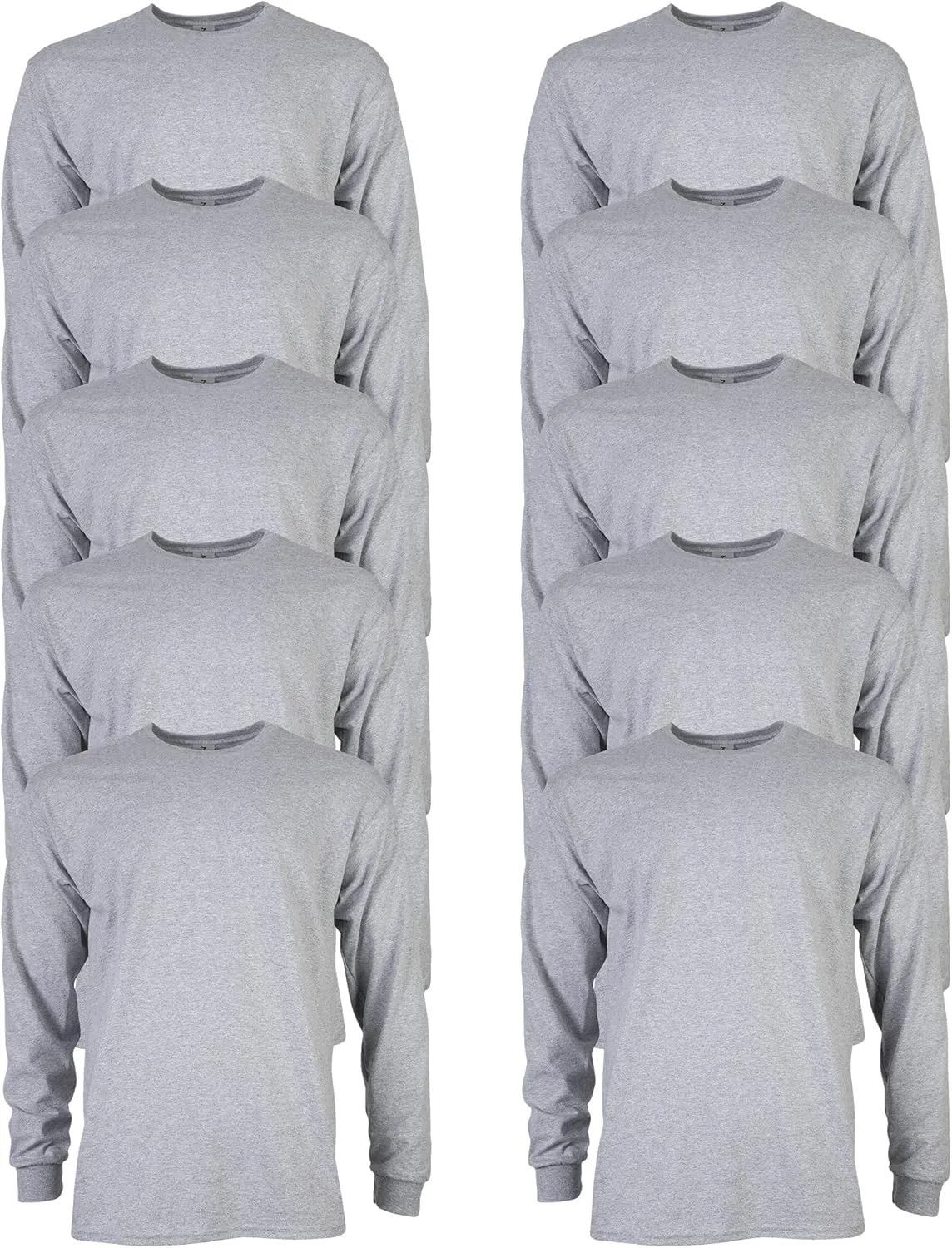 Gildan Adult Ultra Cotton Long Sleeve T-Shirt, Style G2400, Multipack