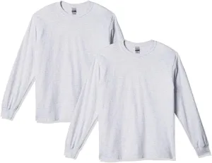 Gildan Unisex Adult Ultra Cotton Long Sleeve T-Shirt, Style G2400, Multipack