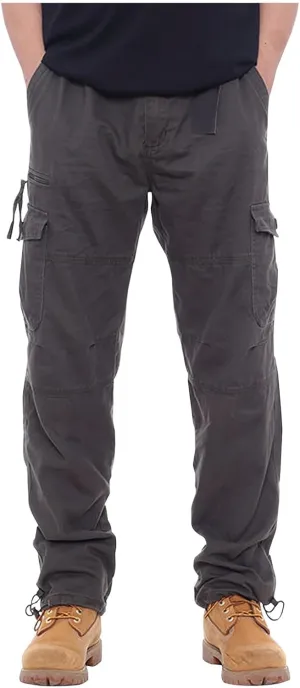 GOFULY Men Cargo Pants Multi Pockets Baggy Pants Ripstop Stretch Hunting Sweatpants Travel Hunting Pants Outdoor