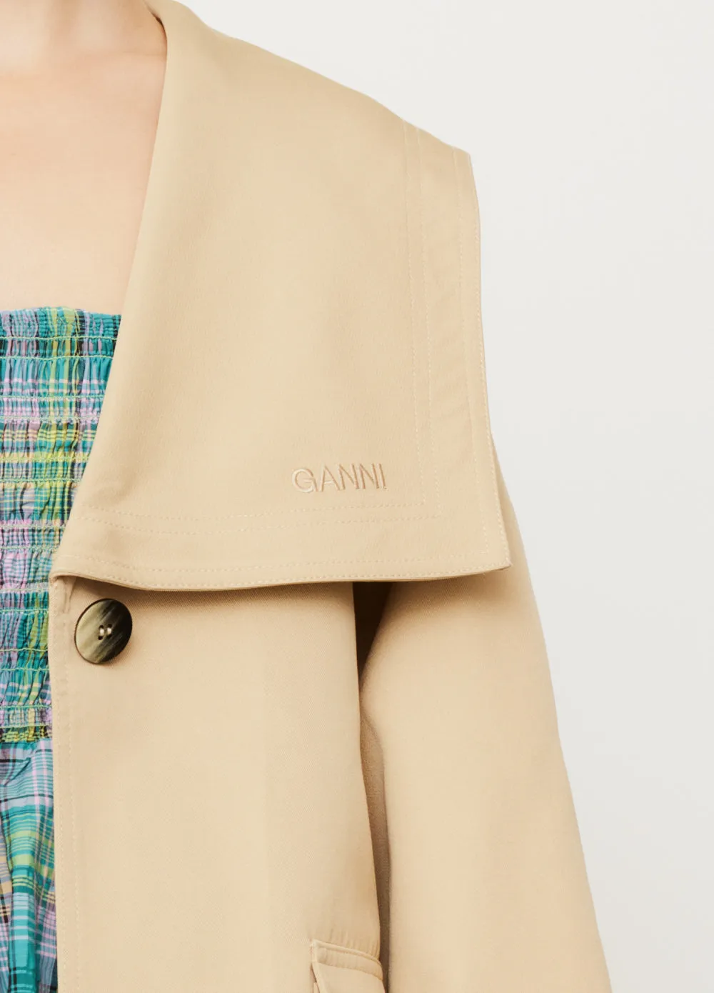 Heavy Twill Oversized Trench Coat