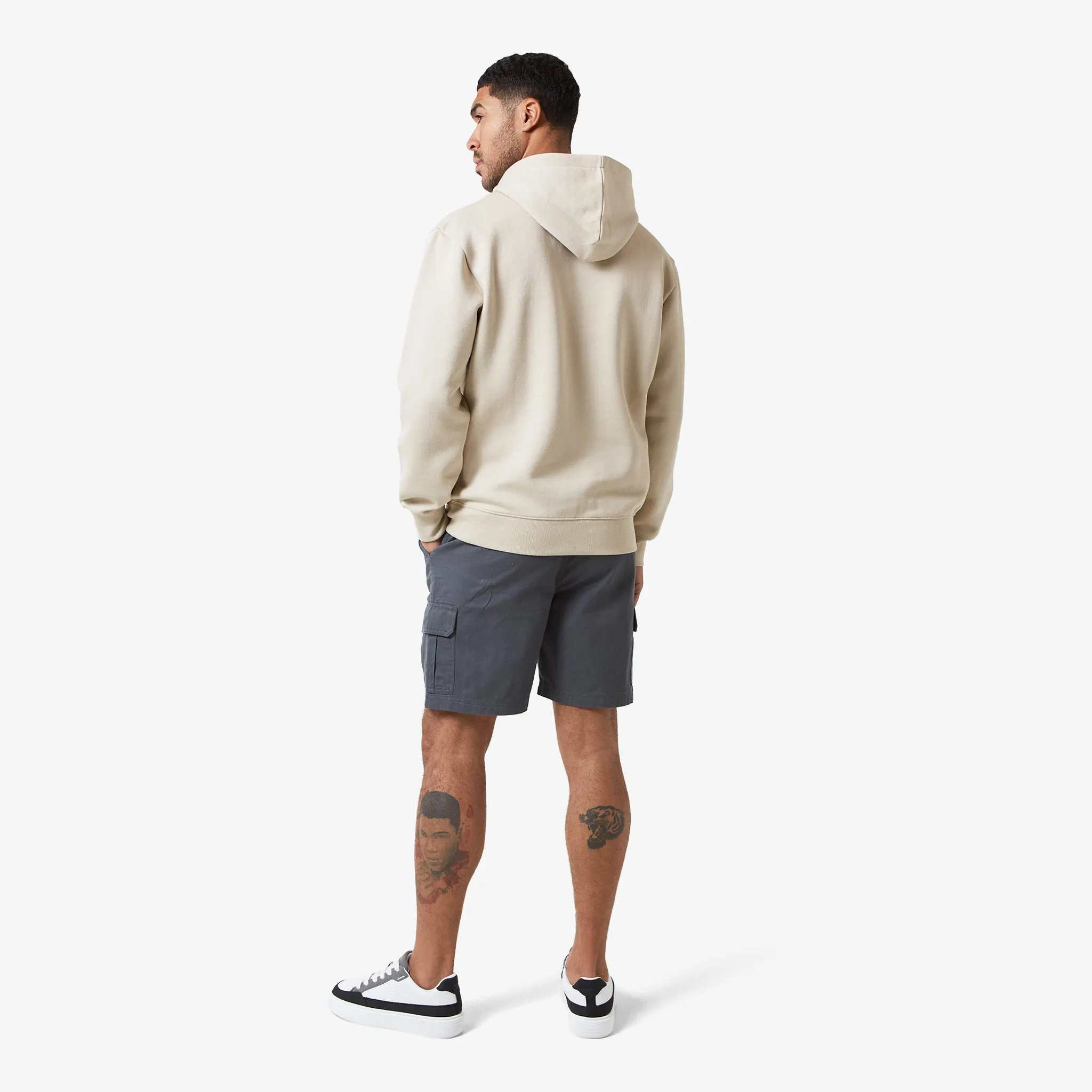 Hoodie Cargo Short Twinset | Stone Charcoal