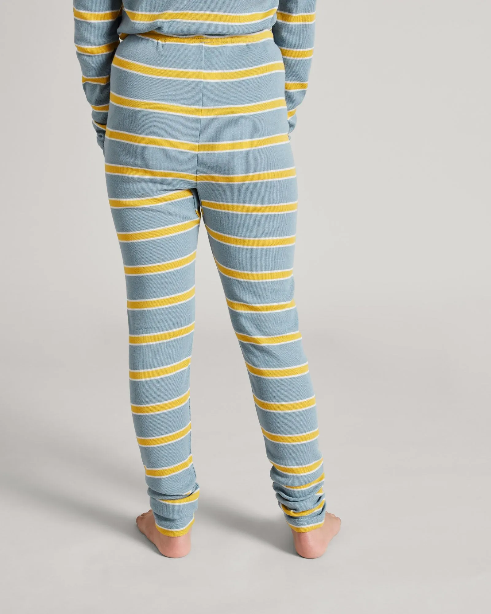 Kids' KMDCore Long John Pants - Bluehaze/Kowhai Stripe