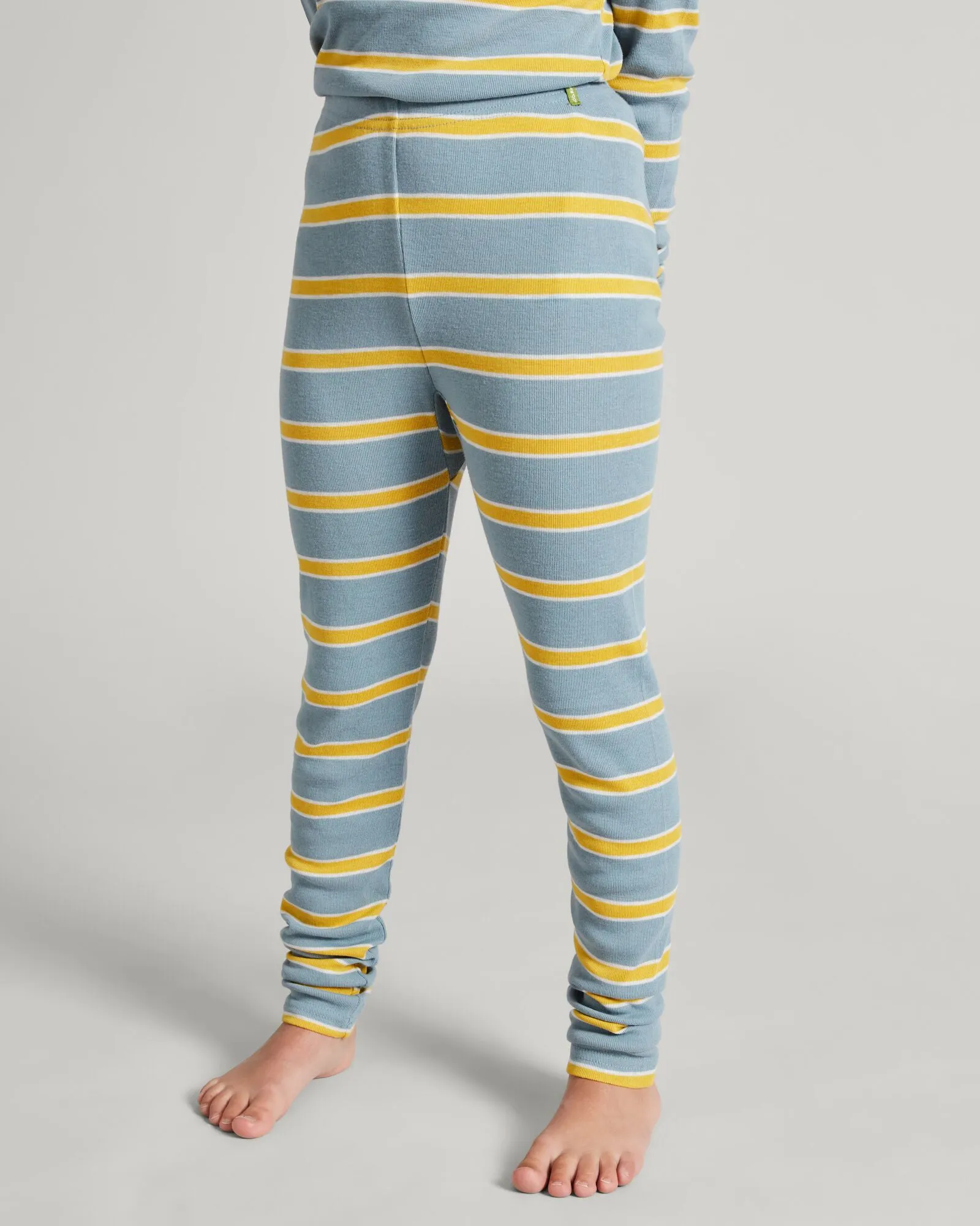 Kids' KMDCore Long John Pants - Bluehaze/Kowhai Stripe