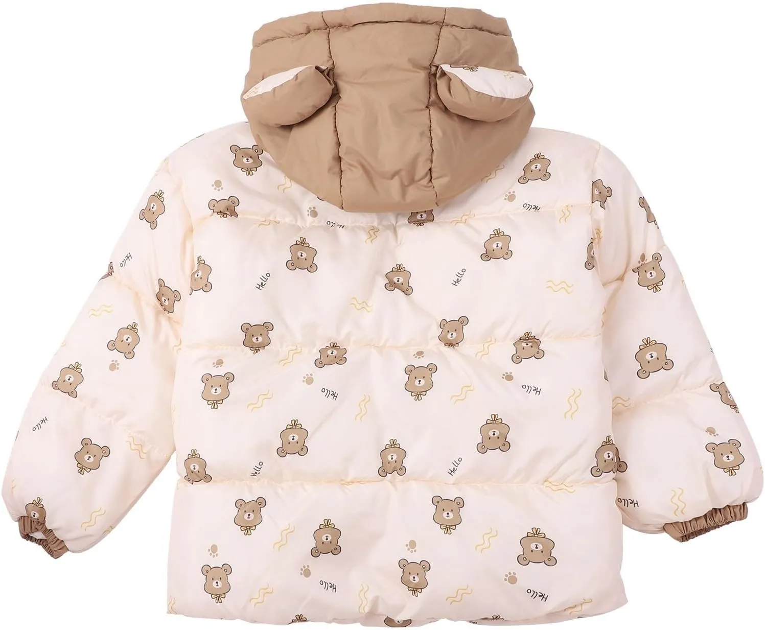 Kids Toddler Baby Girls Boys Winter Warm Thick Solid Cotton Long Sleeve Padded Jacket Coat Clothes Little