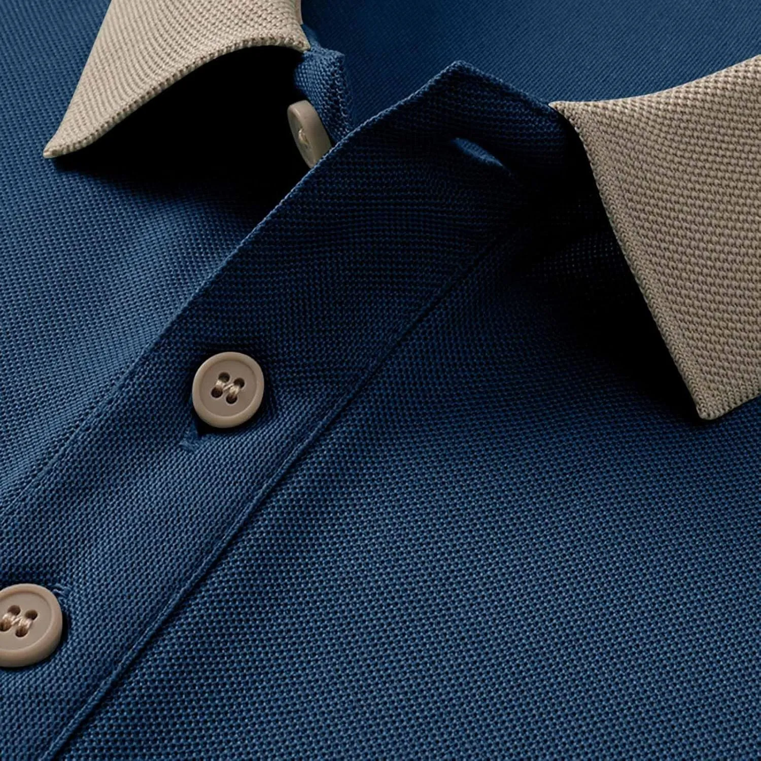 Korean Style Color Block Polo Shirts Mens Slim Fit Golf Tee Tops Summer Short Sleeve Button Collared Athletic Blouse