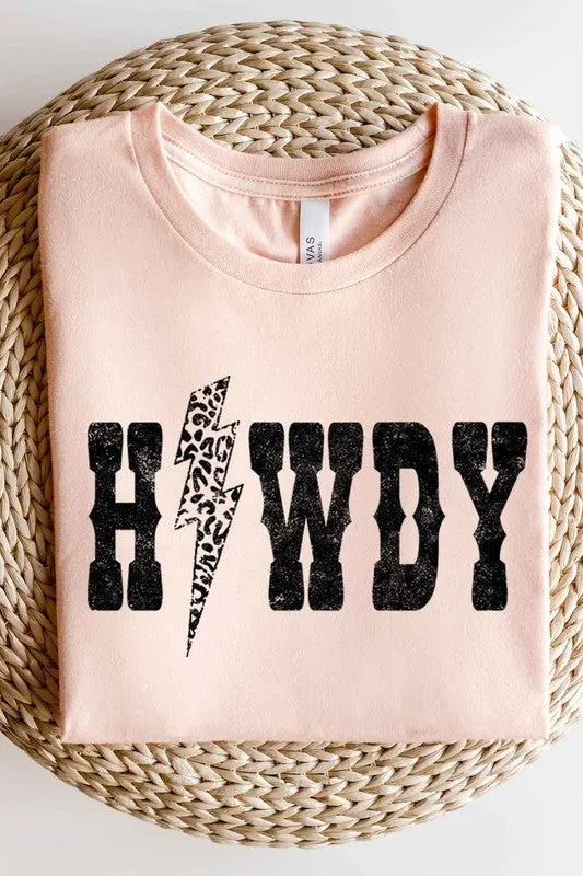 LEOPARD HOWDY GRAPHIC TEE / T-SHIRT